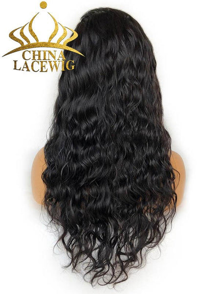 Chinalacewig 150 Density Deep Wave HD Lace 360 Lace Frontal Wigs