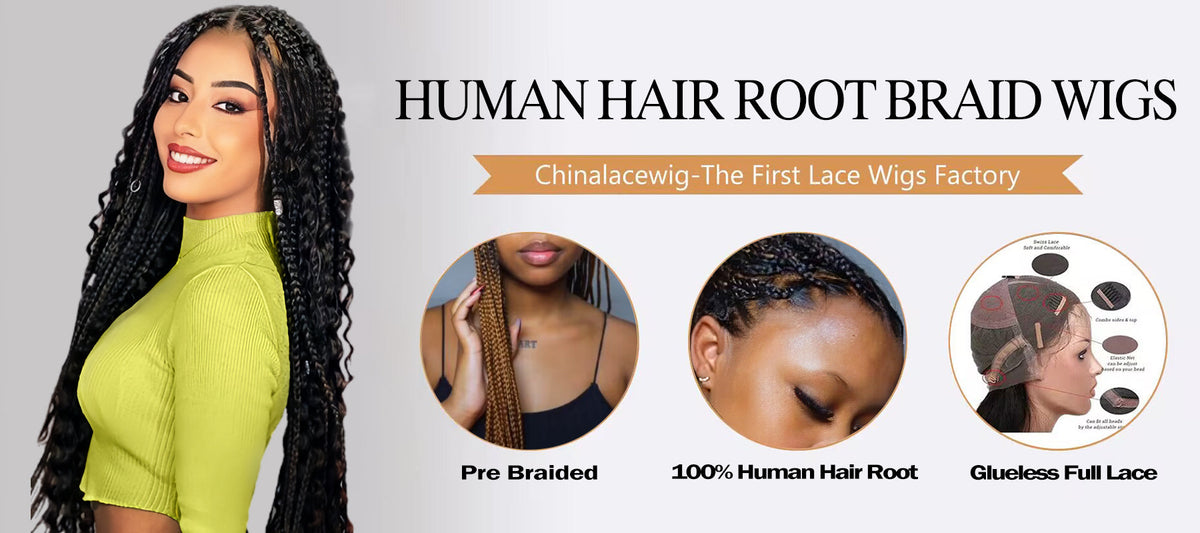 Human Hair Braided Wigs