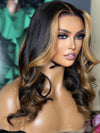 Chinalacewig Highlight Honey Brown Color Body Wave Glueless HD Invisible Lace Wigs HG07