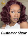 Chinalacewig Vacation Style Brown And 99J Two wigs $299 13x4 HD Lace Front Wig CD011