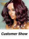 Chinalacewig Vacation Style Brown And 99J Two wigs $299 13x4 HD Lace Front Wig CD011