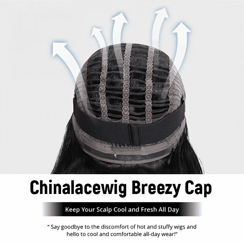 Chinalacewig Wear Go Wig Quick & Easy Glueless Wig With Breathable Cap Air Wig MA1