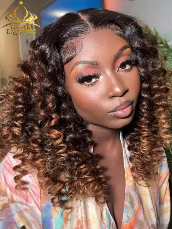 Chinalacewig Vacation Style Brown Color Two wigs $279 13x4 HD Lace Front Wig CD012