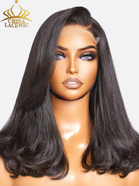 Chinalacewig Wear Go Pre Cut HD Lace 5*5 Closure Layer Wig Quick & Easy Glueless Wig With Breathable Cap Air Wig CS05