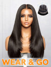 Chinalacewig Wear Go Pre Cut HD Lace 5*5 Closure Layer Wig Quick & Easy Glueless Wig With Breathable Cap Air Wig CS010