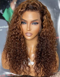 Chinalacewig Wear Go Pre Cut HD Lace 5*5 Closure  Curly Quick & Easy Glueless Wig With Breathable Cap Air Wig CS014