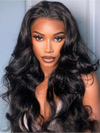 Buy 1 Get 1 Free Wig Chinalacewig 8x6 Royal 007 Lace Wig Natural Black Color Body Wave Wear &Go Breathable Cap Wig CL024