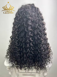 Chinalacewig 5x5 Glueless Human Hair Closure Wig Loose Curly Twist Style Wigs