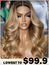 Chinalacewig Honey Brown Color Body Wave Glueless HD Invisible Lace Wigs HG08