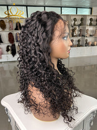 Chinalacewig Undetectable Lace Human Hair Loose Curly 360 Lace Frontal Wig