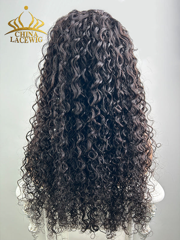 Chinalacewig Undetectable Lace Human Hair Loose Curly 360 Lace Frontal Wig