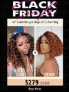 Chinalacewig Vacation Style Brown Color Two wigs $279 13x4 HD Lace Front Wig CD012