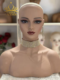 Realistic Female Mannequin Head for Wig Hat and Jewelry Display