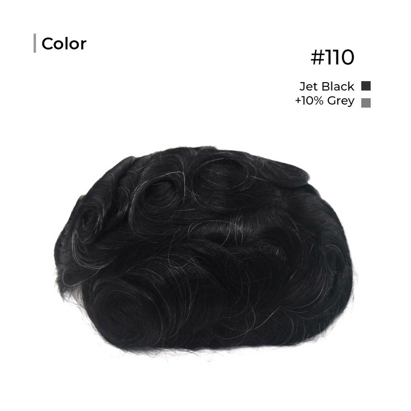 Mens Toupee Monofilament Lace Top With Natural Hair Line Toupee For Men M104