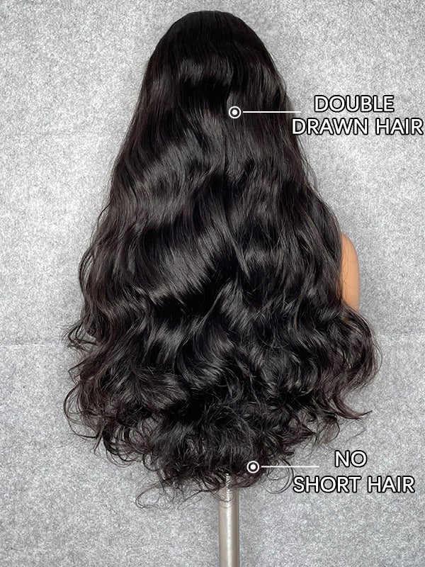 Chinalacewig 30A Custom Wig Loose Wave 13x6 Lace Frontal Wig Bleached Knots Human Virgin Hair C015