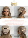 Chinalacewig Custom Wig Lace Frontal 18 inches Bleached Knots Human Virgin Hair C07