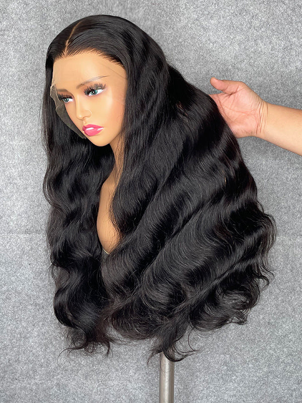 Chinalacewig 30A Custom Wig 13x6 Lace Frontal Wig Bleached Knots Human Virgin Hair C017