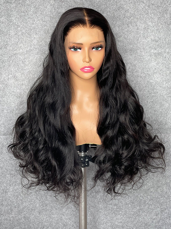 Chinalacewig 30A Custom Wig Loose Wave 13x6 Lace Frontal Wig Bleached Knots Human Virgin Hair C015