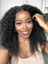 Chinalacewig Best Undetectable Invisible 360 HD Lace Frontal Wigs Curly CF115