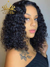 Chinalacewig Water Wave Invisible HD Lace Full Bottom 100% Human Hair Wig With Bleached Knots