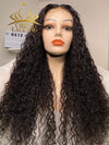 Chinalacewig Full HD Lace Water Curly Human Hair Wig Virgin Brazilian Hair For Black Women CF234