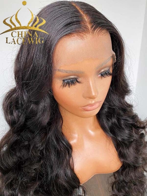 Thick HD Lace Wavy 360 Lace Frontal Wig With Pre-plucked Hairline CF170