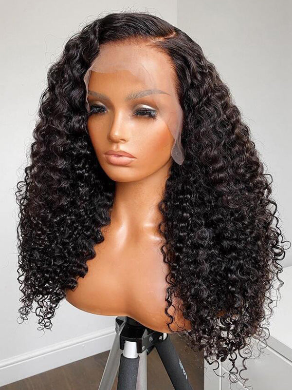 Chinalacewig HD Film Lace 13x6 Lace Front Wig Deep Curly Wigs CF281