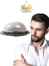 Mens Toupee  8"x 10" Thinnest Skin Base Hair Piece Disposable HD111