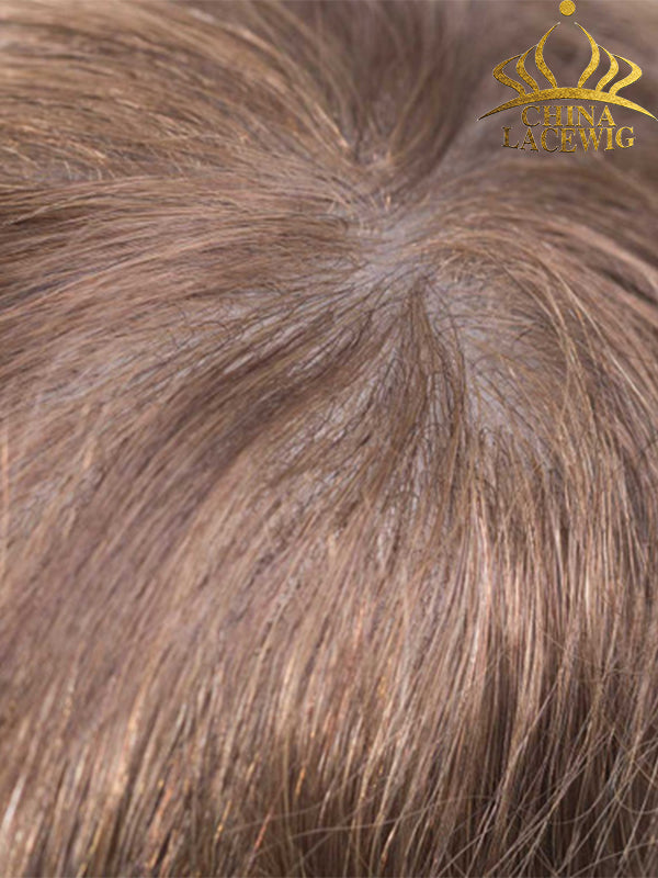 Mens Toupee  8"x 10" Thinnest Skin Base Hair Piece Disposable HD111