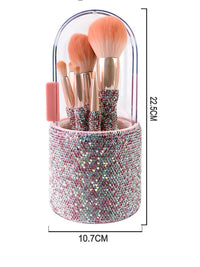 Chinalacewig 8 makeup brush set Handmade diamond makeup brush eye shadow and eyebrow brush set CLF01