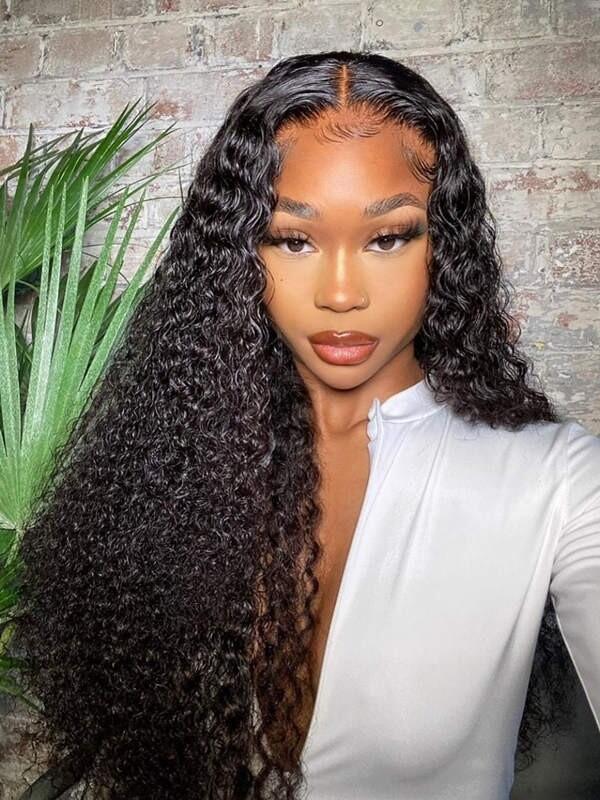 Chinalacewig Black Friday 24hrs shipping Chinalacewig 360 HD Lace Front Wig Deep Curly Wig BK03